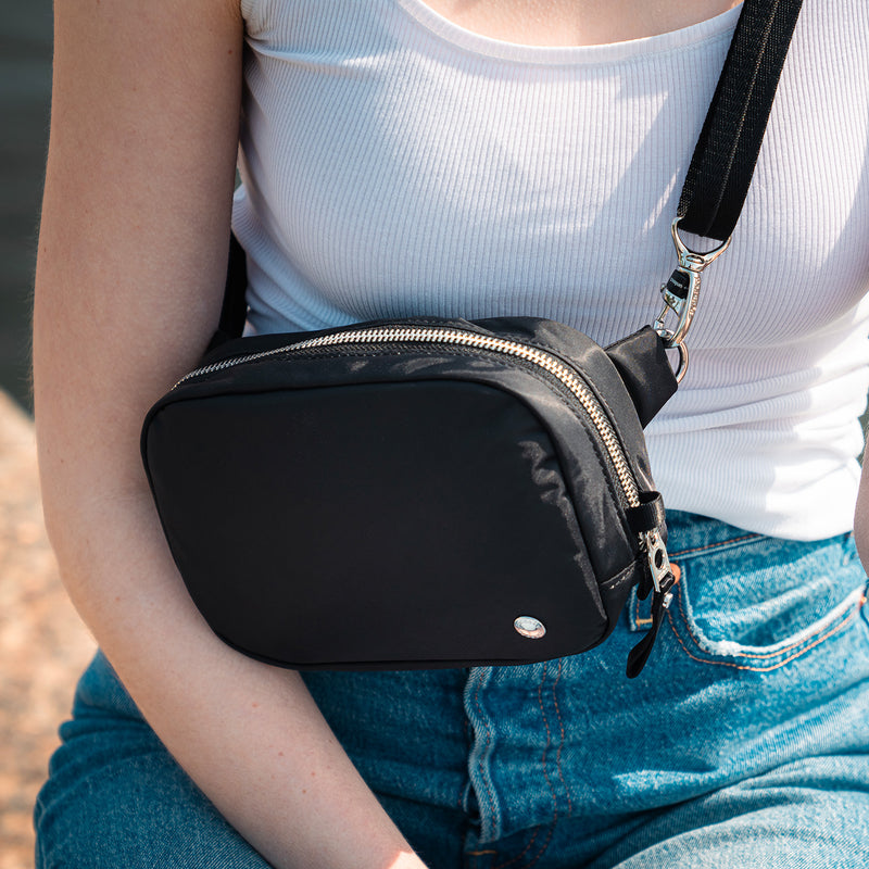 Pacsafe® W Anti-Theft Micro Sling, Serenity Blue