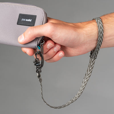 Pacsafe® Cut resistant wallet strap (lifestyle)