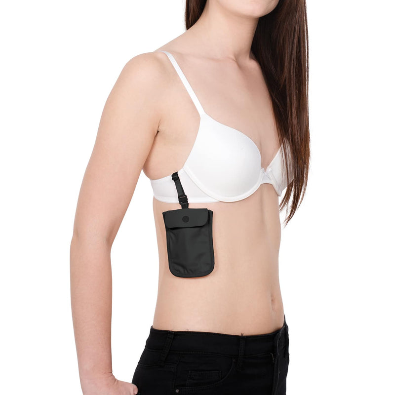 Pacsafe® Coversafe® S25 secret travel bra pouch, Black