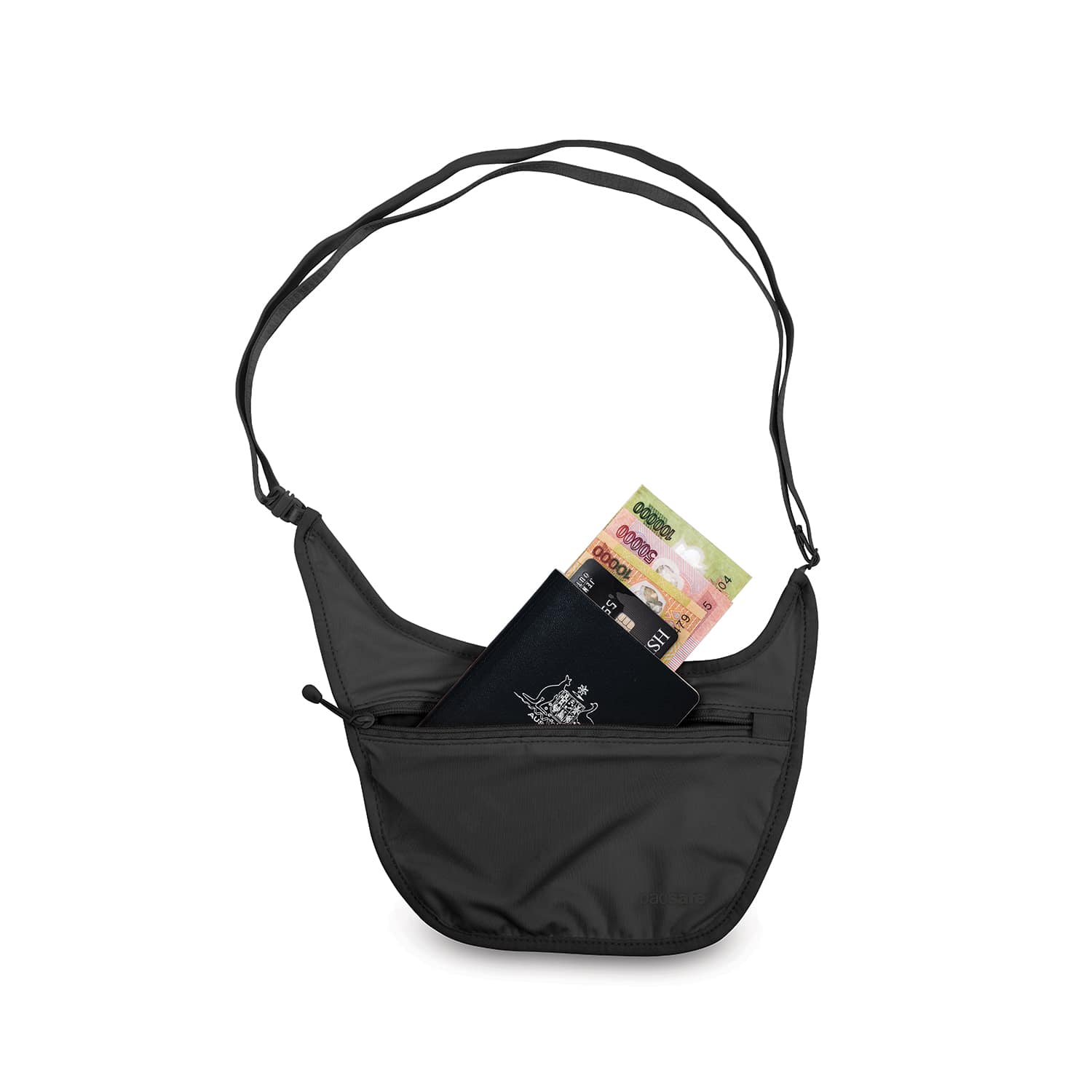 pacsafe Purse Coversafe S25 Secret Bra Pouch Black, Buy bags, purses &  accessories online