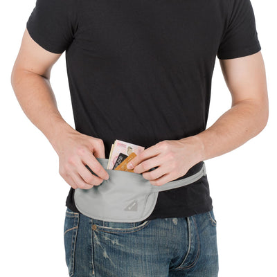 Pacsafe® Coversafe® X100 RFID blocking security waist wallet (lifestyle)