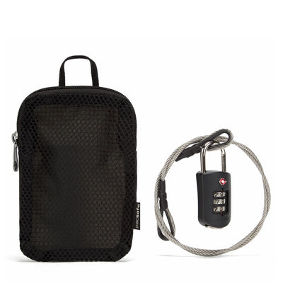Pacsafe® Prosafe® 1000 combination lock with steel cable