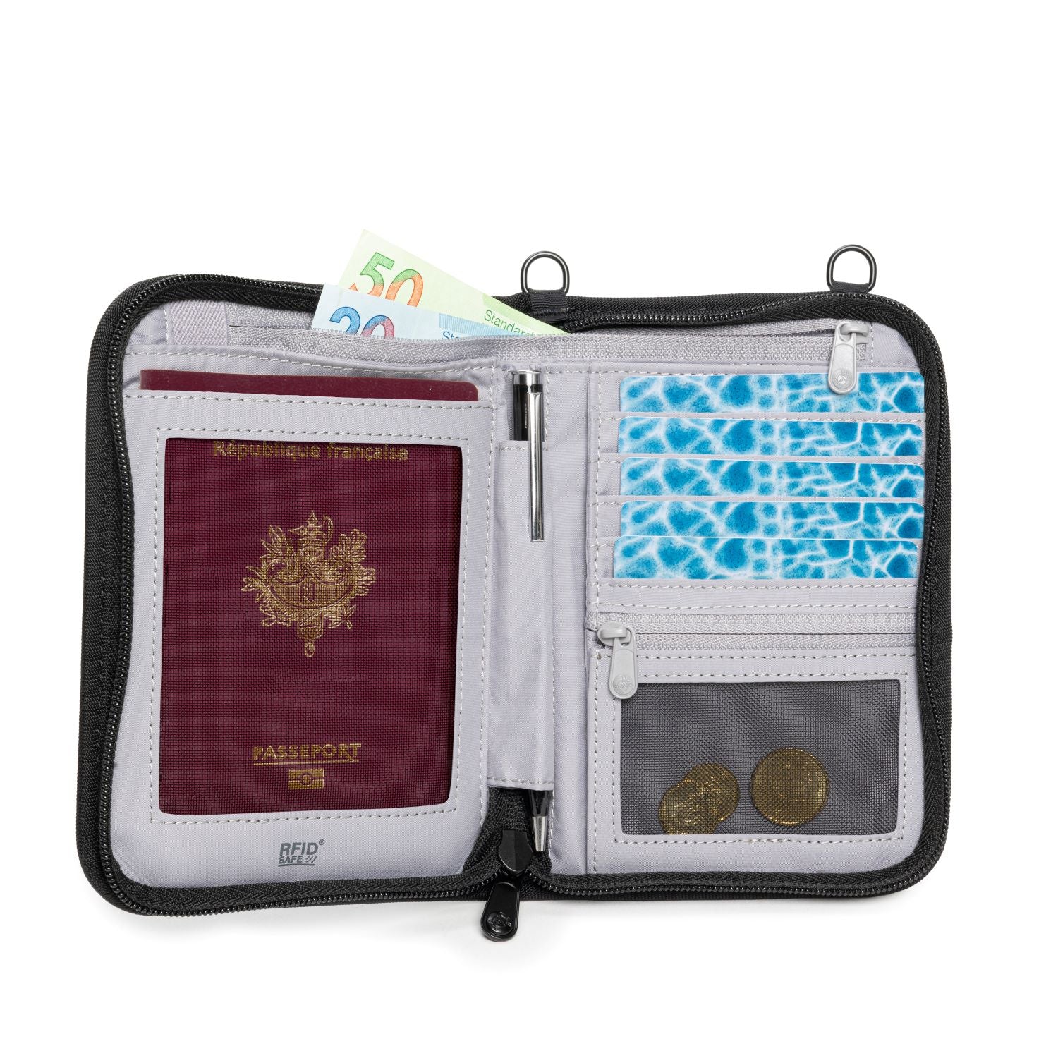 RFIDsafe™ V150 RFID blocking compact organizer | Pacsafe