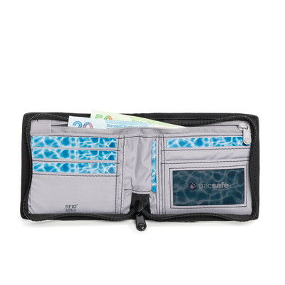 Pacsafe® RFIDsafe™ Z100 RFID blocking bifold wallet (lifestyle)