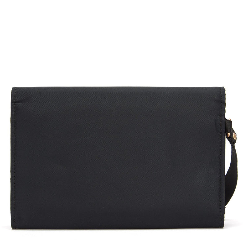 RFIDsafe™ RFID blocking clutch wallet,Black