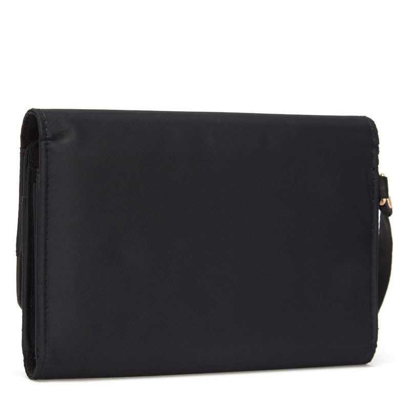 RFIDsafe™ RFID blocking clutch wallet,Black
