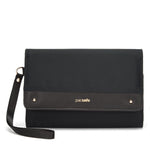 RFIDsafe™ RFID blocking clutch wallet,Black