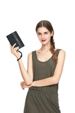 RFIDsafe™ RFID blocking clutch wallet,Black