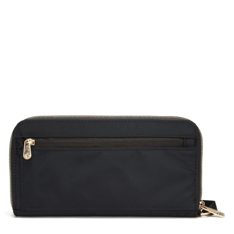 RFIDsafe™ RFID blocking continental wallet,Black