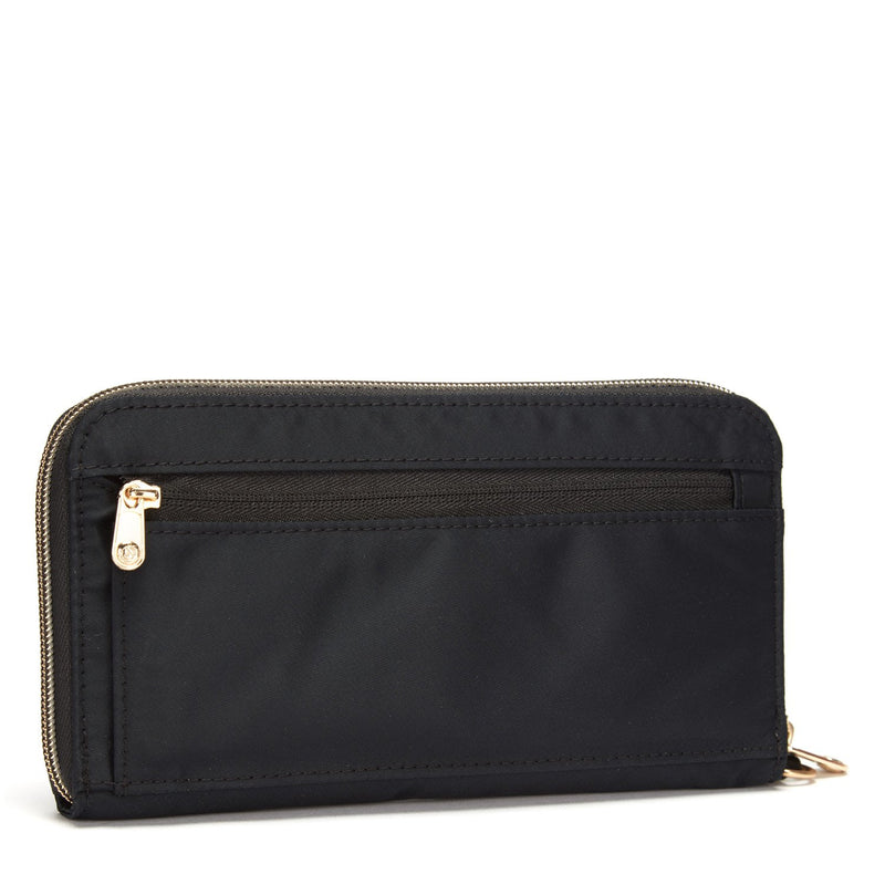 RFIDsafe™ RFID blocking continental wallet,Black