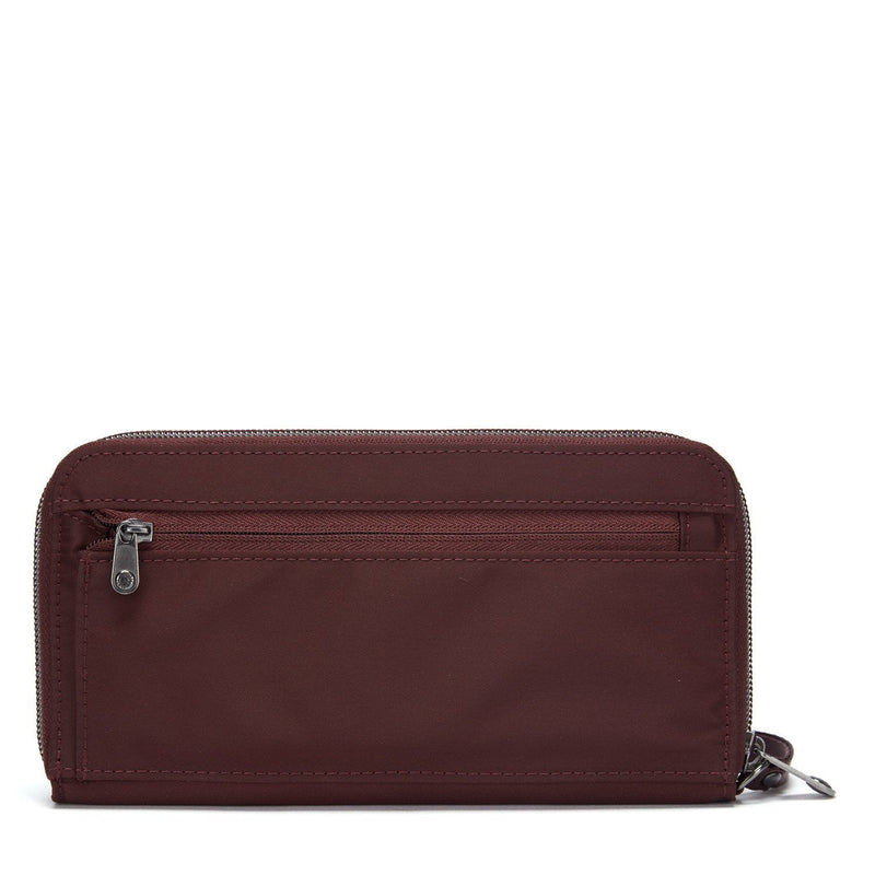 RFIDsafe™ RFID blocking continental wallet,Merlot