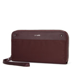 RFIDsafe™ RFID blocking continental wallet,Merlot