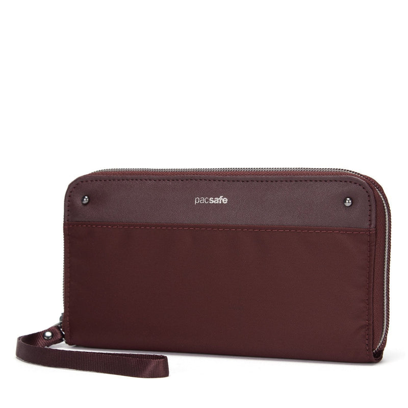 RFIDsafe™ RFID blocking continental wallet,Merlot