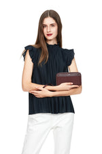 RFIDsafe™ RFID blocking continental wallet,Merlot