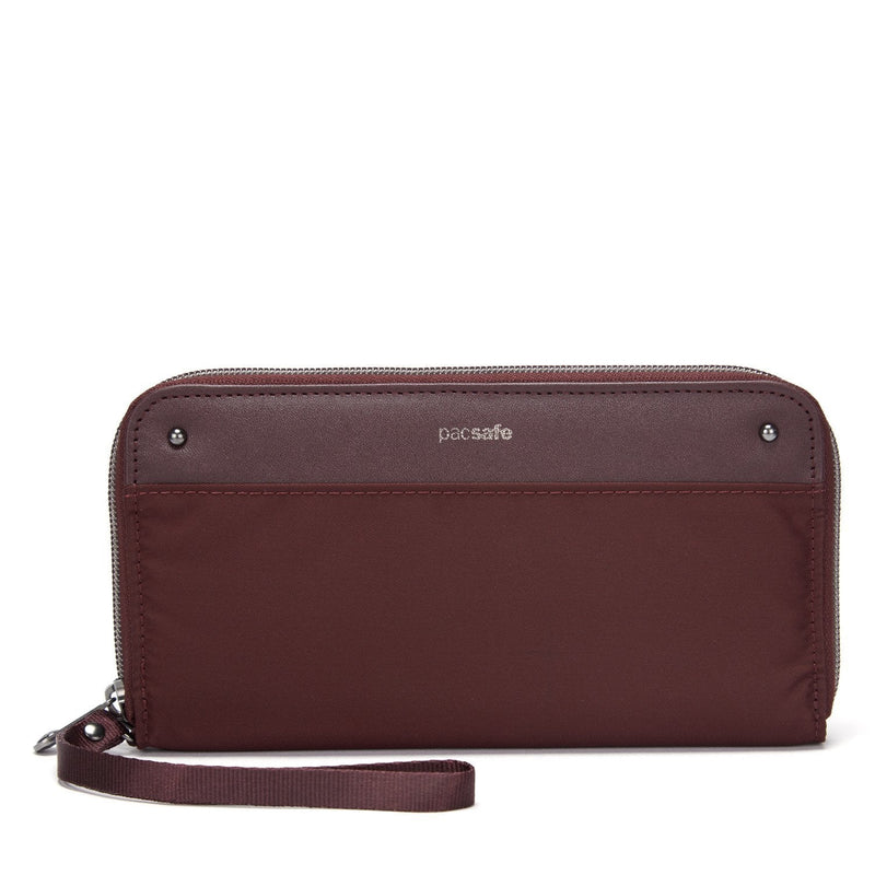 RFIDsafe™ RFID blocking continental wallet,Merlot