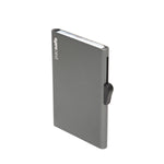 RFIDsafe® RFID blocking aluminum slider wallet, Dark Grey