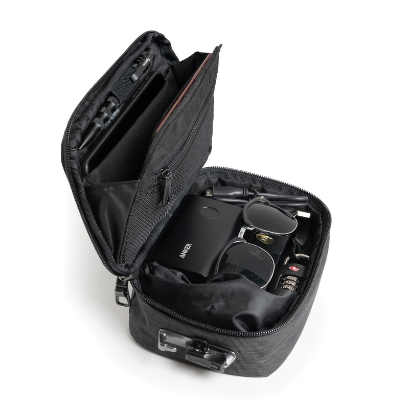 RFIDsafe® RFID blocking travel case,Carbon