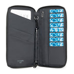 Pacsafe® RFIDsafe™ RFID blocking travel wallet,Black