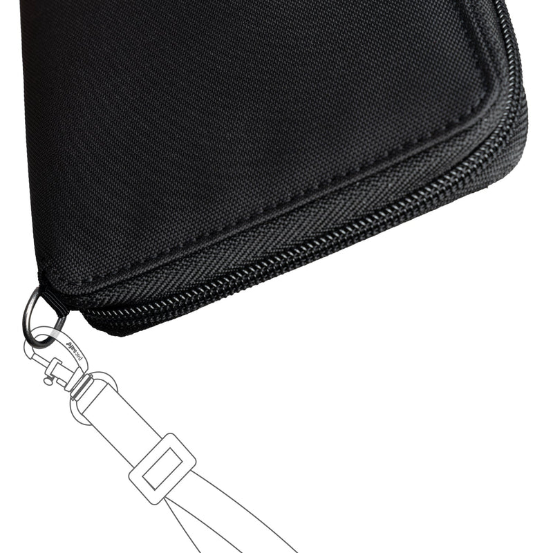 Pacsafe® RFIDsafe™ RFID blocking travel wallet,Black
