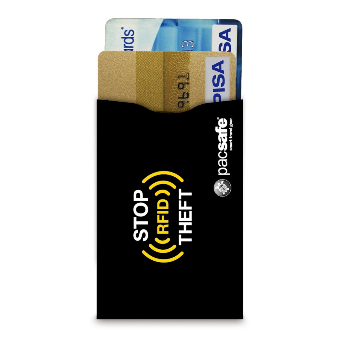 Pacsafe RFIDsleeve 25 RFID-Blocking Credit Card Sleeve (2-Pack, Black)
