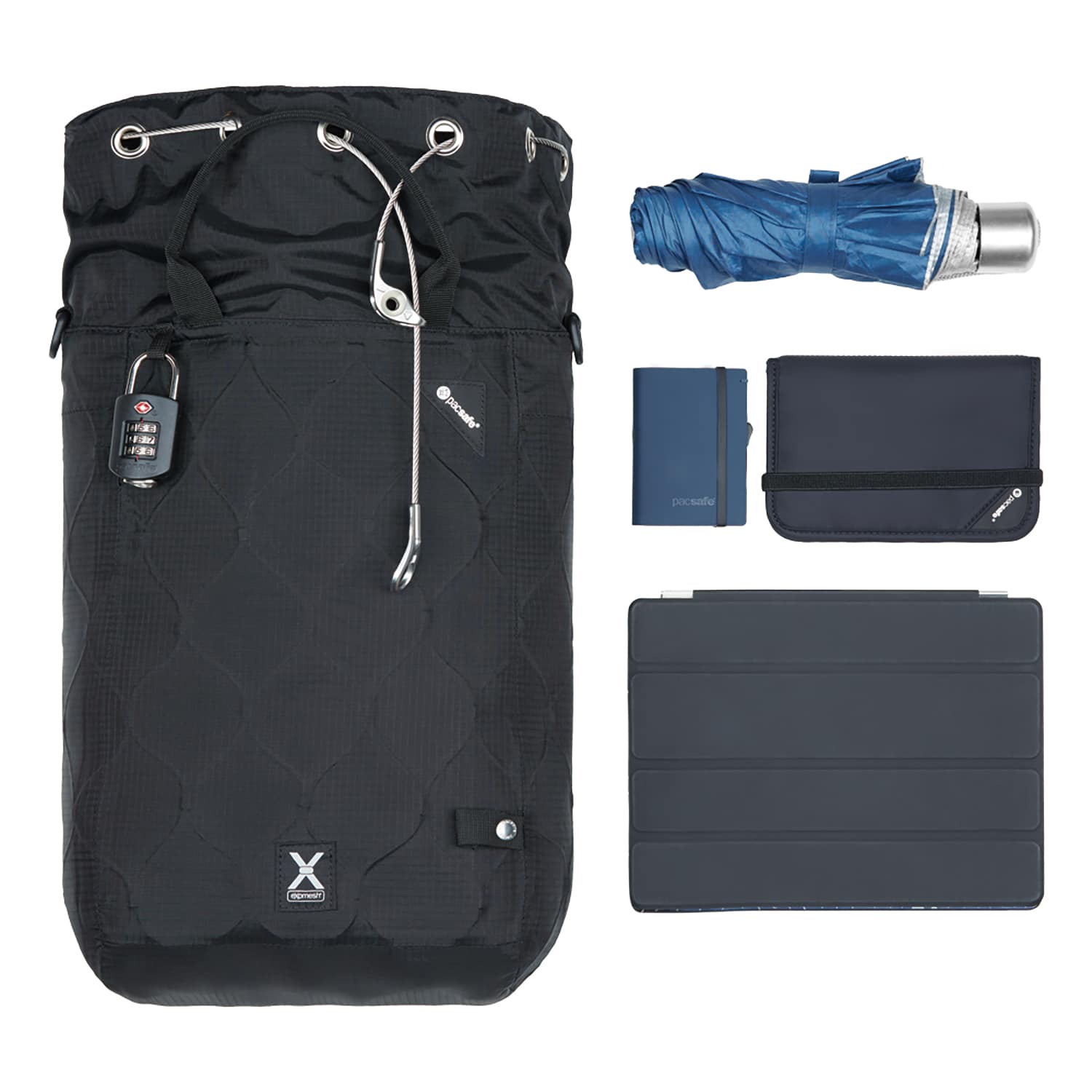 Pacsafe Travelsafe X15 Anti Theft Portable Safe Black